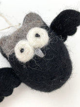 felt owl grey or black