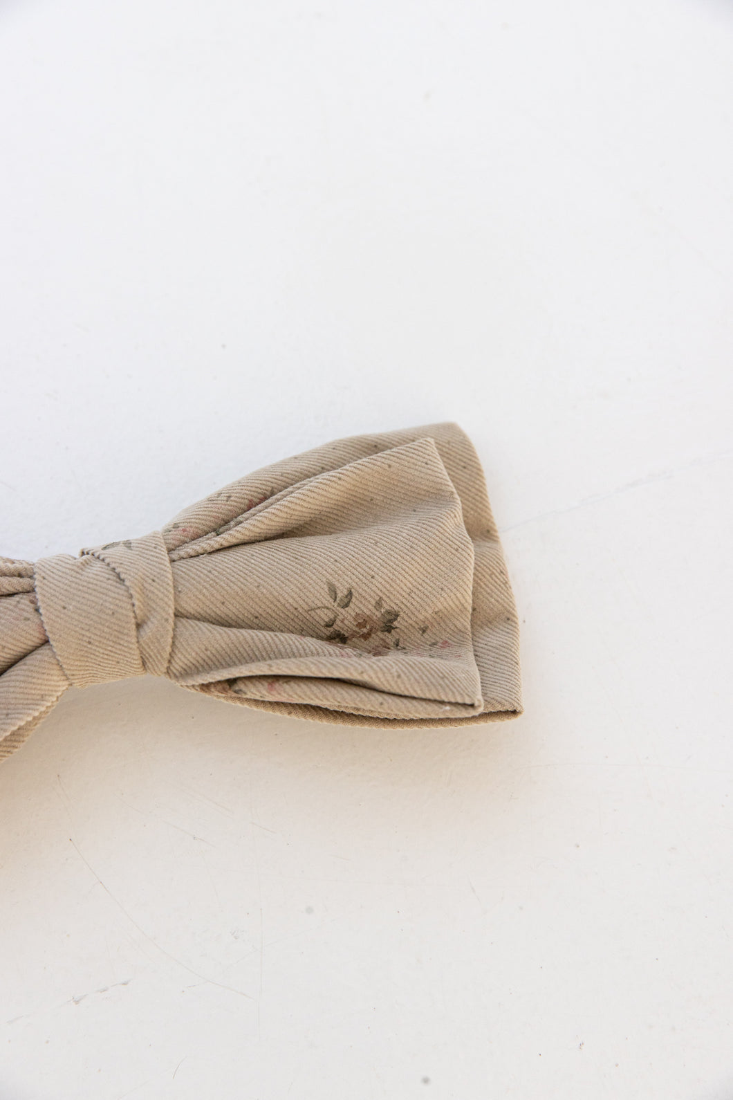bow clip corduroy flowers