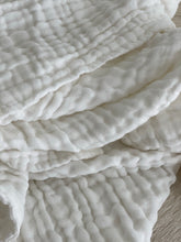 Fibre For Good white cotton gauze swaddle
