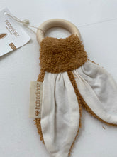 bunny teether ring- caramel
