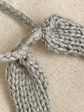 Maison Bivouac Silver grey knit bracelet