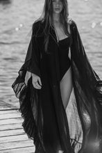 Clara kimono black cotton gauze