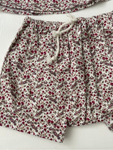 Baby floral fuchsia liberty print short