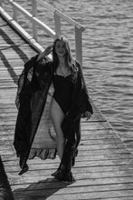 Clara kimono black cotton gauze