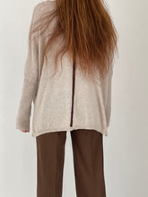 V-neck beige jumper