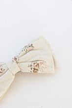 bow clip corduroy flowers