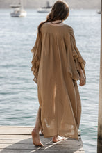 Dadan dress camel cotton gauze