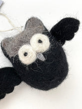 felt owl grey or black