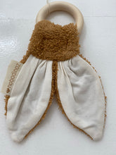 bunny teether ring- caramel