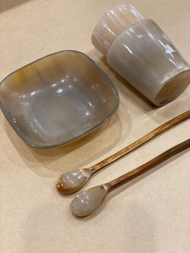 Horn spoon/shot/dish