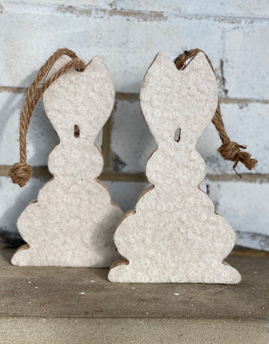 Hanging wood rabbit bunny