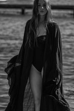 Clara kimono black cotton gauze