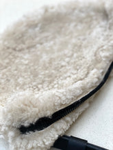 Oversized fur bumbag