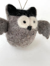 felt owl grey or black