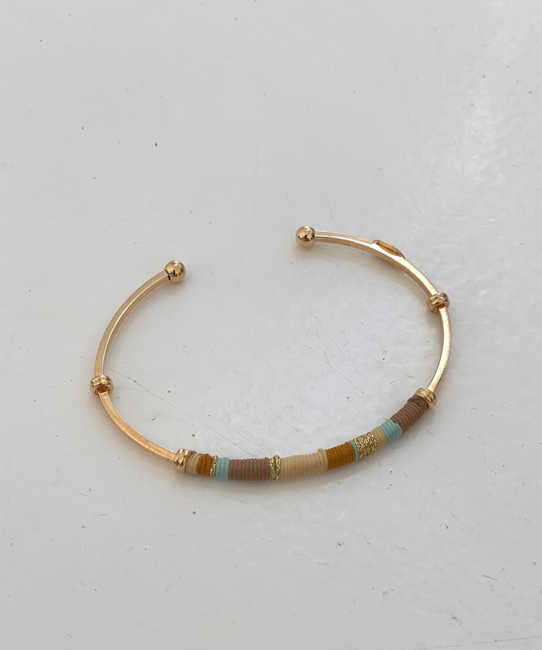 Gas Bijoux - Zanzibar dusty pink bangle bracelet