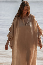 Dadan dress beige cotton gauze