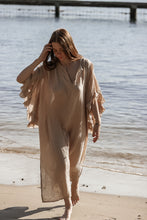 Dadan dress beige cotton gauze