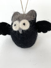 felt owl grey or black
