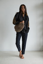 Oversized fur bumbag
