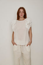 Mamapapa - Amanda Sleeveless Blouse - White Plumetis