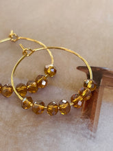 Handmade earrings hoop beads and pearls