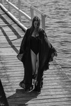 Clara kimono black cotton gauze