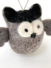 felt owl grey or black