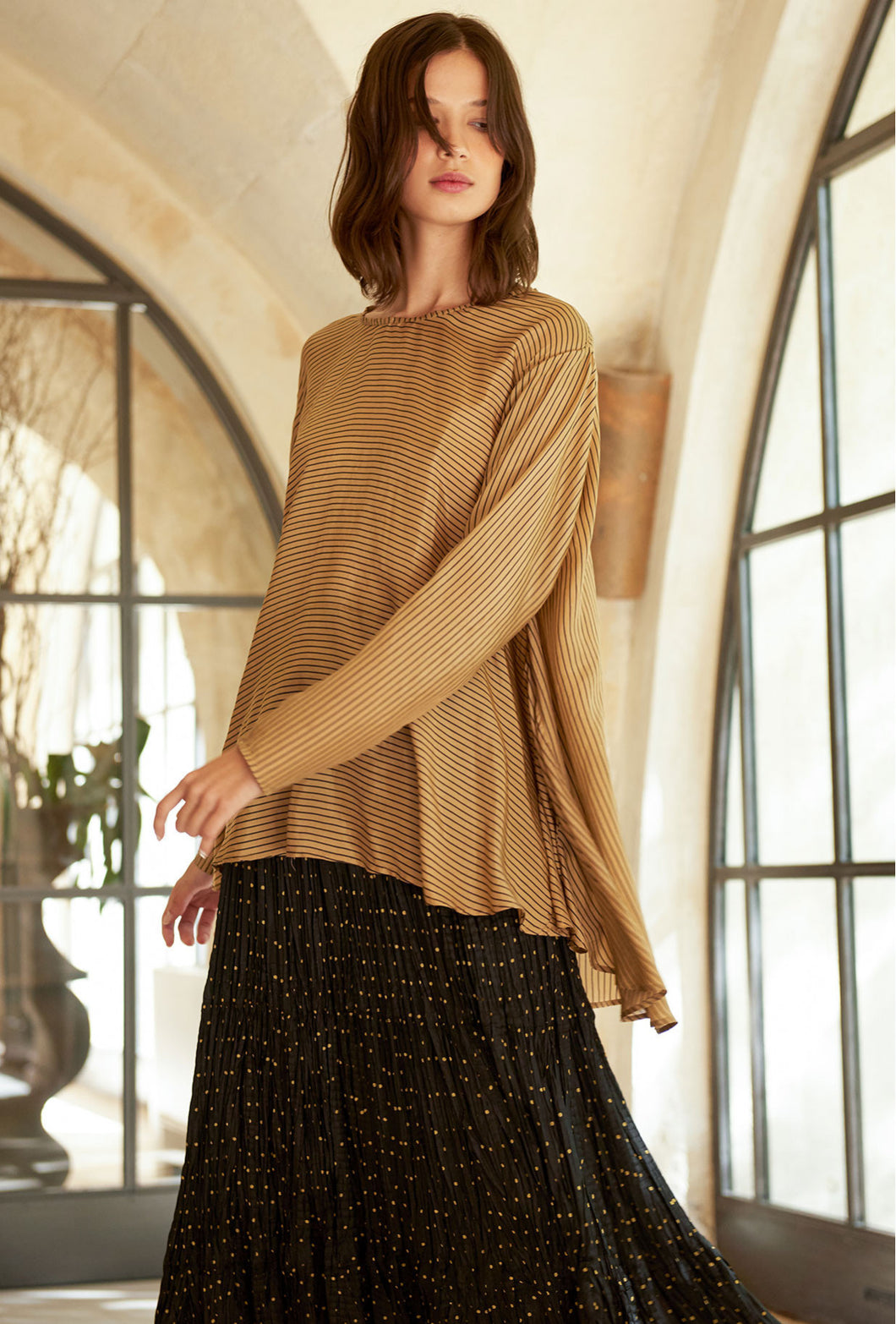 Mes Demoiselles - Charmeuse silk shirt